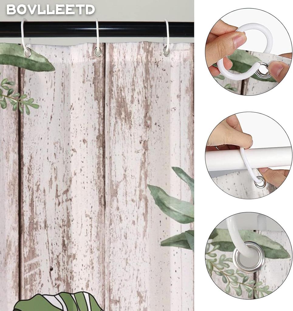 Fog Forest Natural Landscape Shower Curtain Mountain Fog Waterproof Bathtub Bathroom Decoration Shower Curtain 180X180Cm