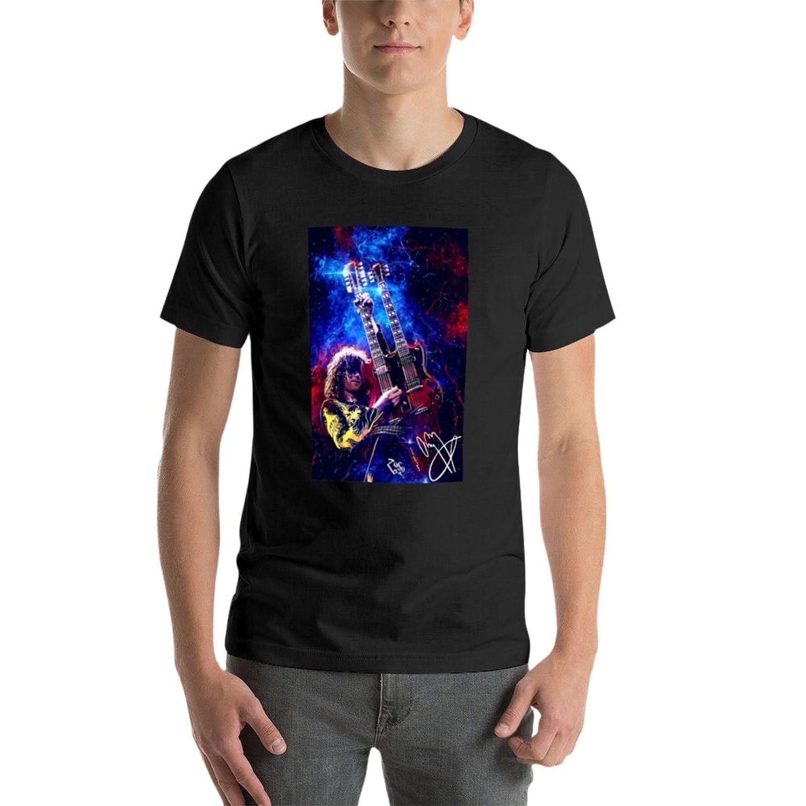 Jimmy Page Double Neck Guitar T-Shirt S чёрный
