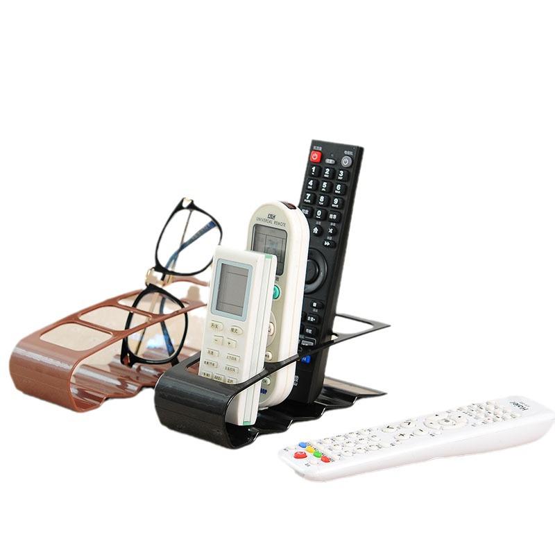 Creative Four-Grid Plastic Remote Control Holder and Desktop Organizer