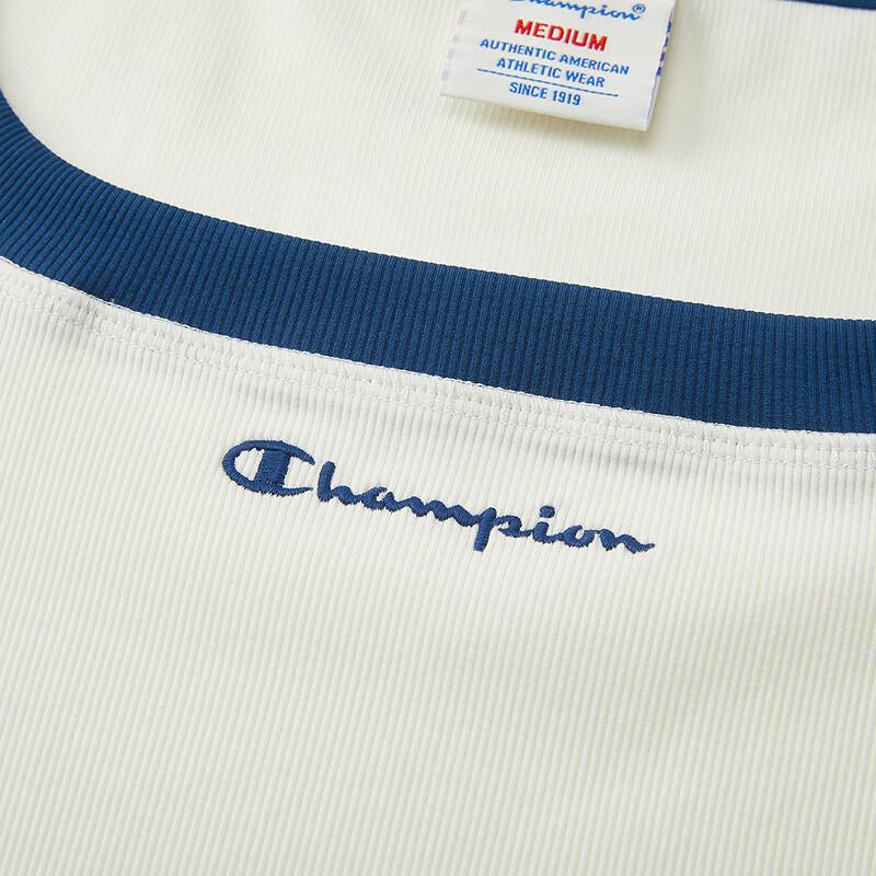 Champion 2026 Summer Square Neck Slim Fit Short Sleeve T-Shirt