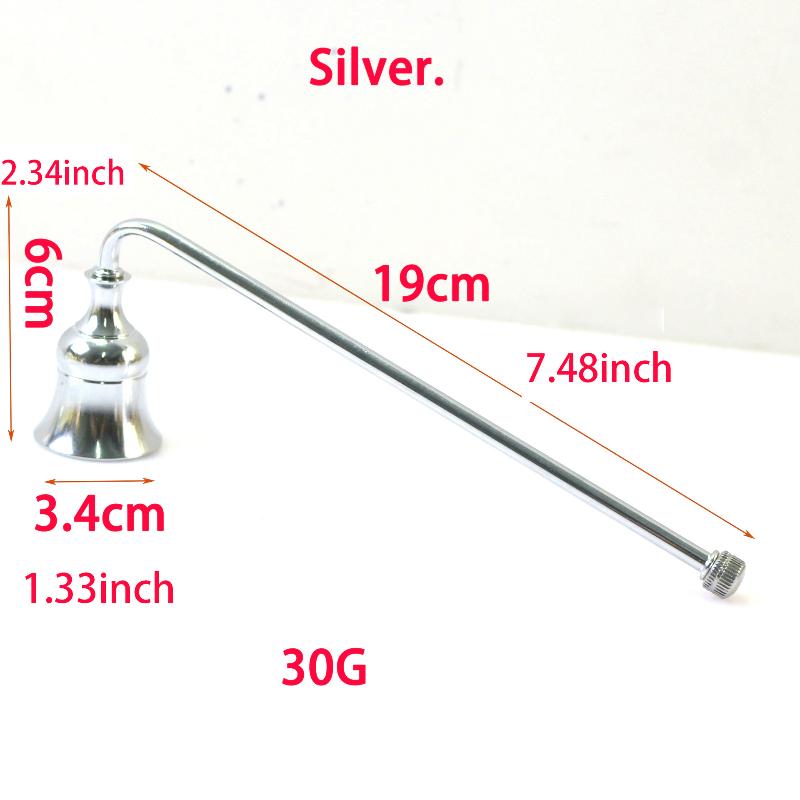 Candle Damper Candle Stainless Tool Long Handle Bell Extinguisher Accessory Wicks Out Steel Extinguish Putting Accessories