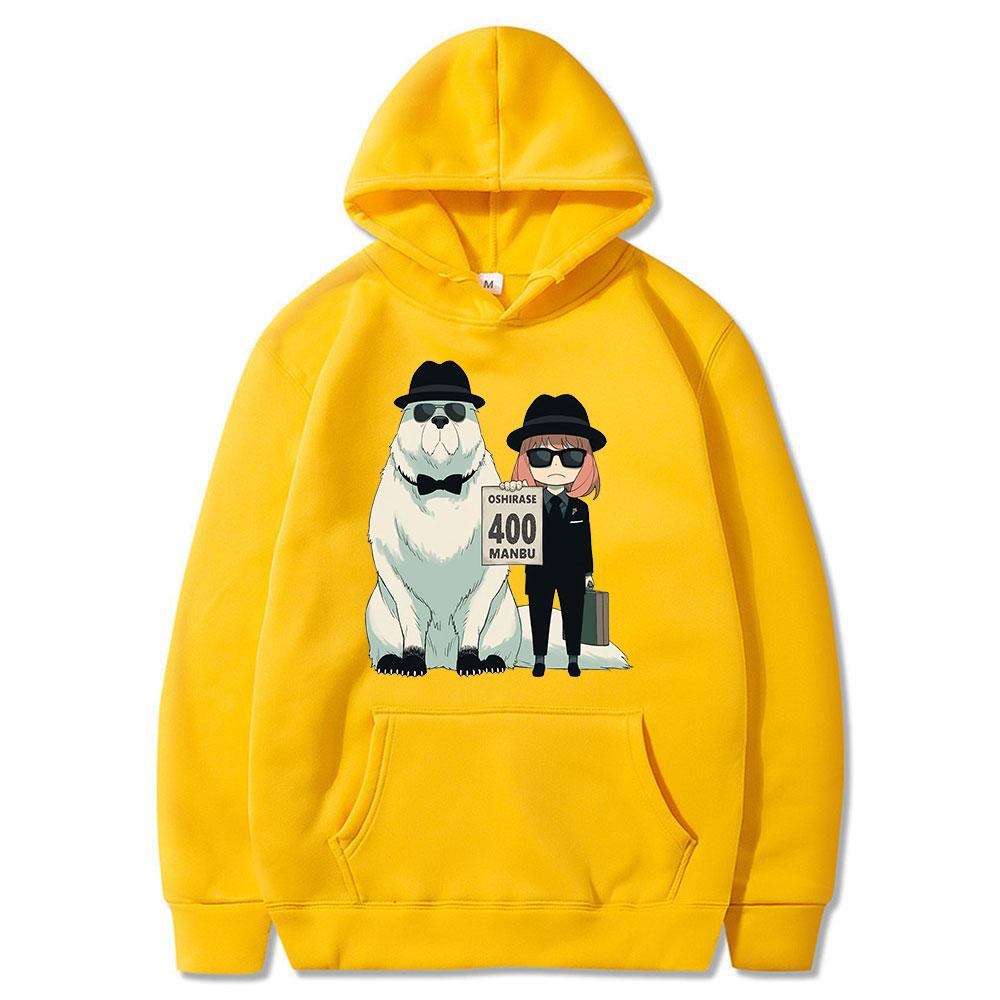 

Толстовка с капюшоном для всей семьи в стиле аниме унисексga Anya Forger Bond Forger Oshirase 400, толстовки с длинными рукавами, большие размеры унисекс y2k XL