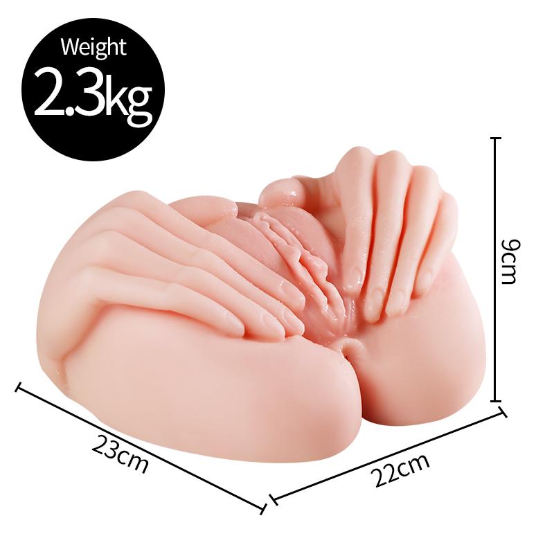 Men's Masturbator Soft Big Butt Real Skin Feel Inverted Model Pubic Hair Sex Toys Sex Doll Adult's Toy