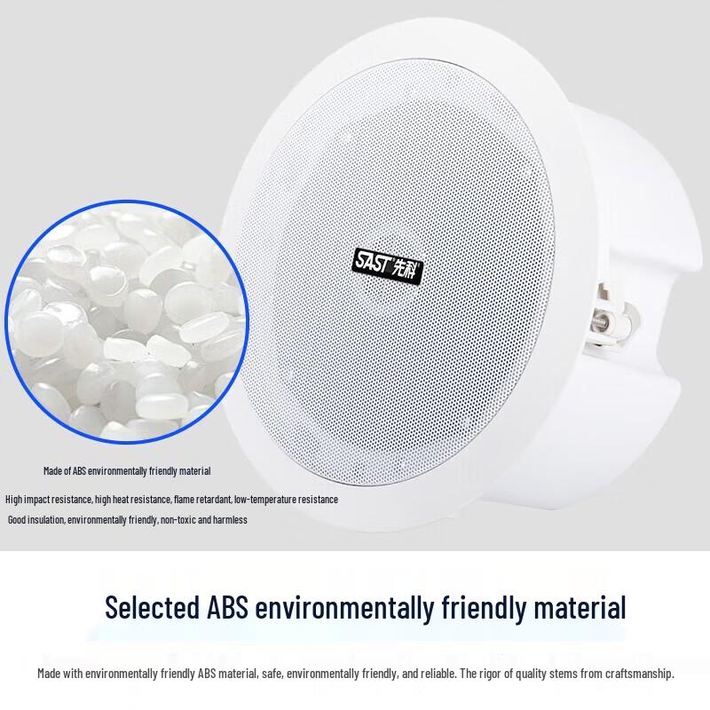 SAST 6.5-inch Coaxial Ceiling Speaker Set CN plug (adapter included)