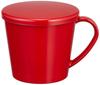 Mitani Yamanaka Lacquerware Nature Mug with (Red) Lid, M16213-4