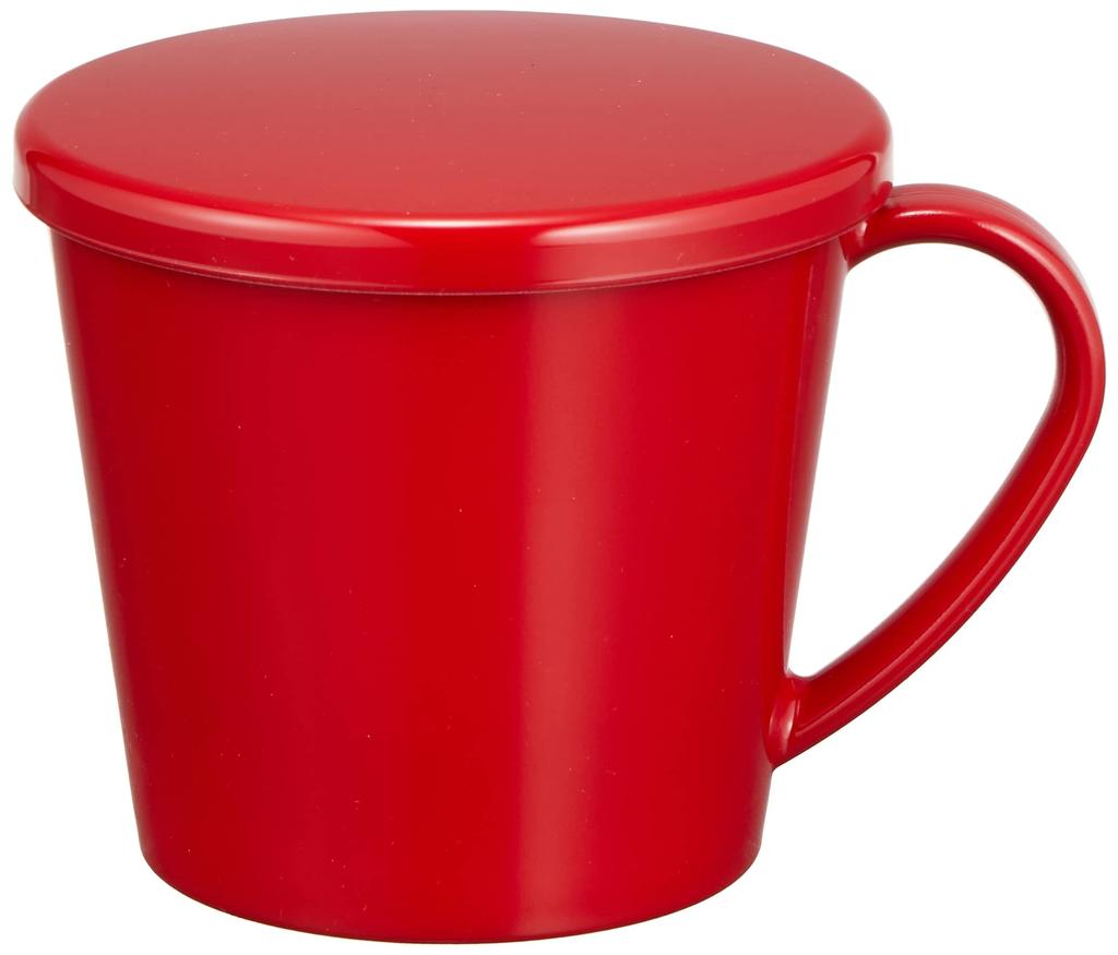 Mitani Yamanaka Lacquerware Nature Mug with (Red) Lid, M16213-4