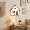 5-Hook Design Decorative Hooks House Shape Key Rack Creative Key Holder  Room Organization