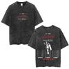 Rapper Lil Baby Wham World Tour Maglietta Lavata Vintage Uomo Donna Moda Casual Maglietta Retrò Hip Hop Magliette Oversize