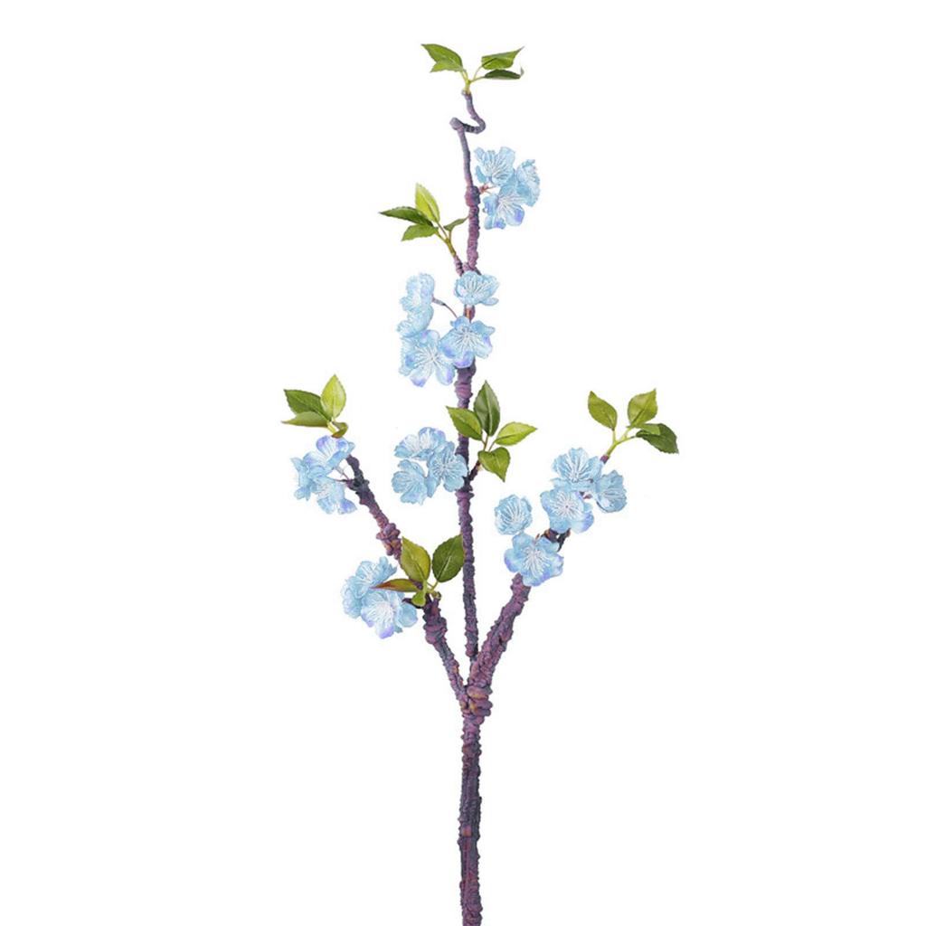 Fake Plum Blossom Flowers Lifelike Faux Long Stem Plum Blossom Bouquet for Home Restaurant Office