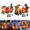 Christmas Inflatable Santa Outdoor Decoration Inflatable Toy Adorable Ornament Built In LED Xmas Yard Decor for Holiday Gift