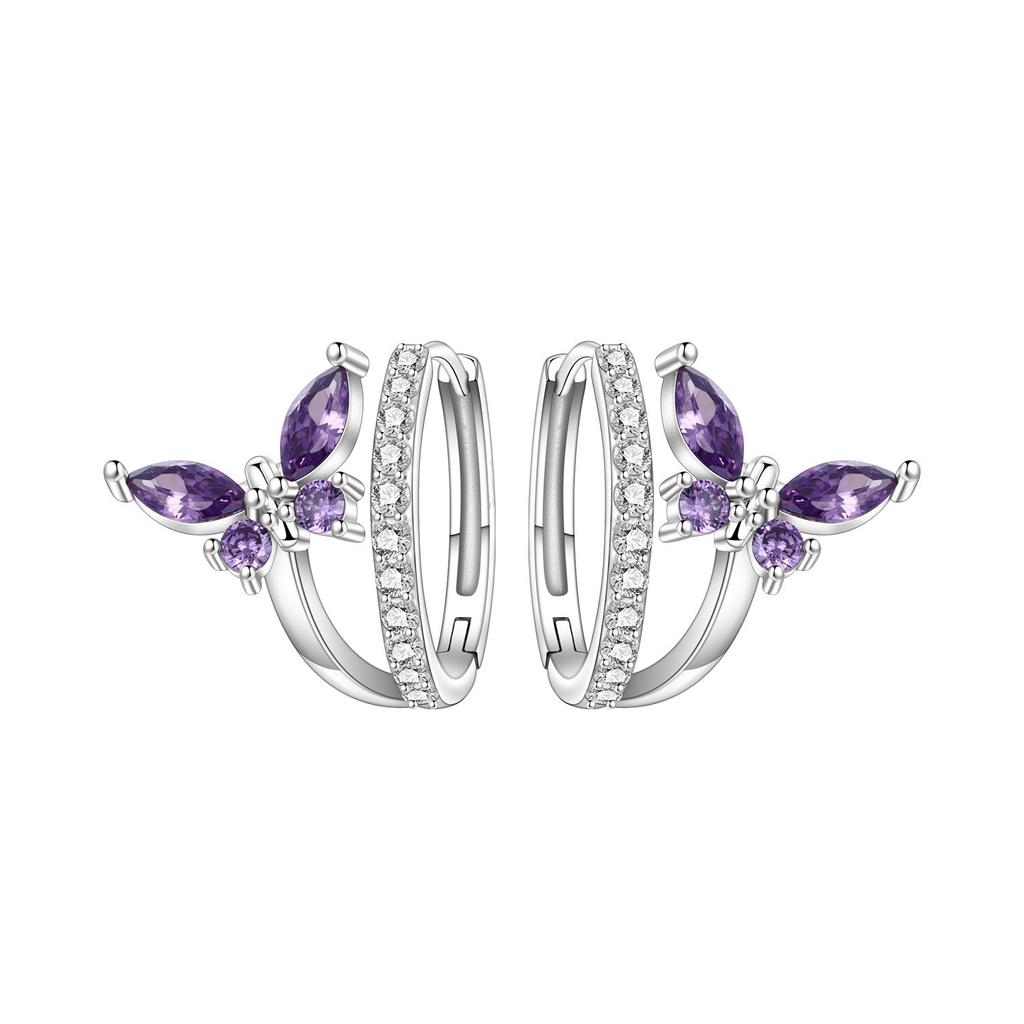 Elegant Insect Earrings For Women Butterfly Dragonfly Ladybug Hoops Sophisticated Dangle Ear Jewelry
