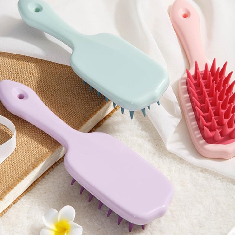 Lightweight Long Handle Silicone Hair Brush Shampoo Brush Travel Friendly For Effective Scalp Stimulation And Relaxation