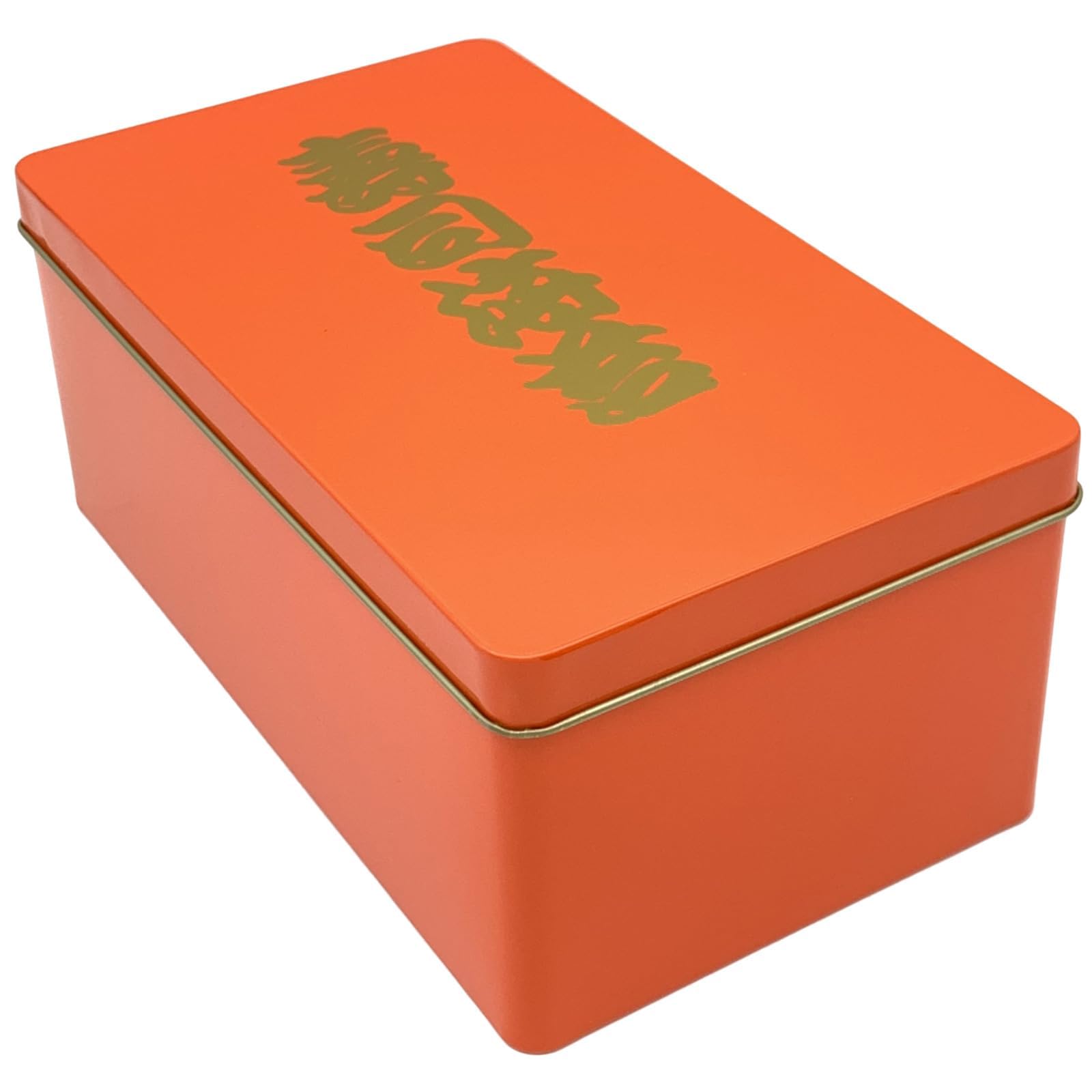 Ajisho Shichifukuya Nori Seaweed Case, Seaweed Storage Tin, Food Storage Tin, Vermilion, for Half-Cut Seaweed (Vermilion, Small)