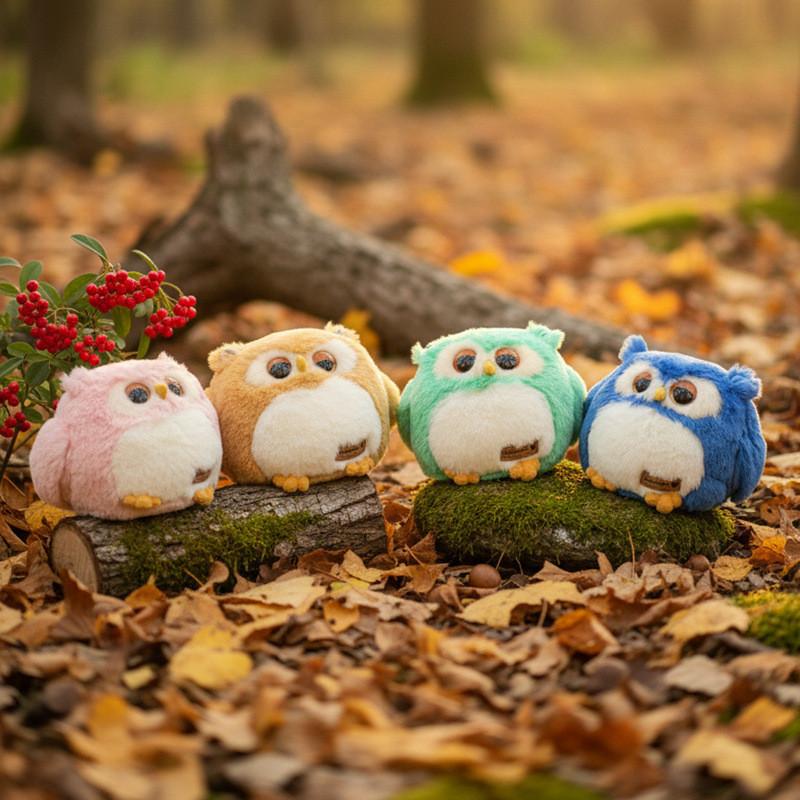 Animal Plush Owl Toy With Pp Cotton Filling For Kids And Teens Gift