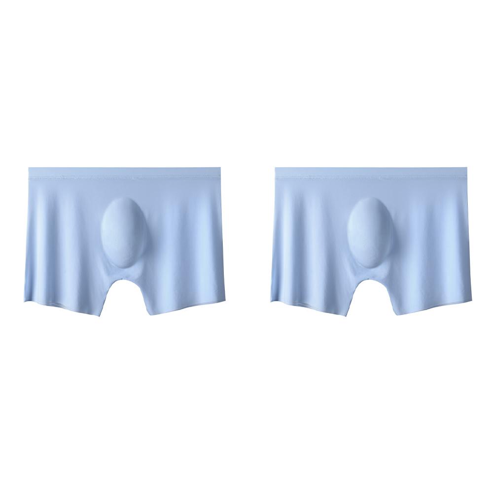 2 stk Herre Truser Herre Ice Silk Boxers Sømløse Sexy Undertøy Mann Ultratynn Pustende Boxershorts Herre Underbukser Boxershorts