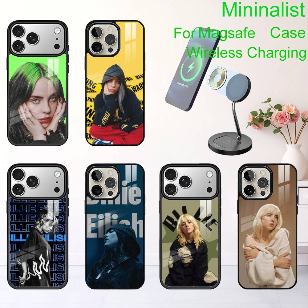 Billie Singer E-Eilish WILDFLOWER Handyhülle Für iPhone17,16,15,14,13 Plus,Pro Max Magnetisch Für Magsafe Kabelloses Laden