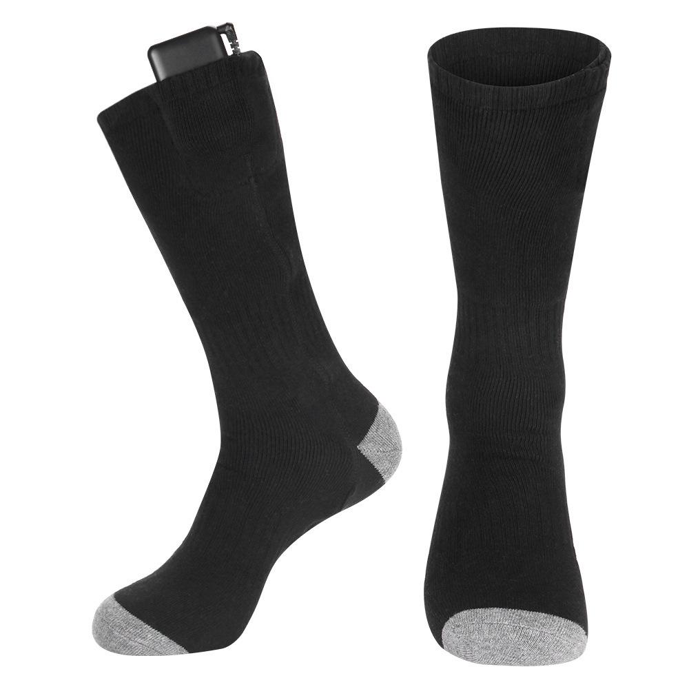 Electric Heated Skiing Socks - Rechargeable Foot Warmers for Outdoor Use