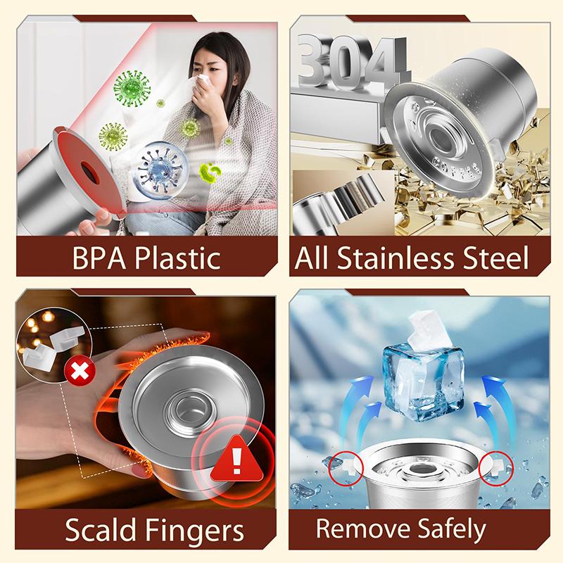 Reusable K Cups Coffee Pods For Keurig 1.0: Stainless Steel Refillable K Cups,Reusable Coffee Filters For Keurig Coffee Machin