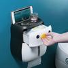 Kreativer Pinguin Toilettenpapierhalter Aufbewahrungsregal Ohne Bohren Wasserdicht Rollenpapier Papierbox Badezimmerzubehör