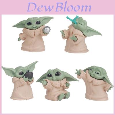 5 Stück Baby Yoda Star Wars Mini Actionfiguren Set mit entzückenden Mandalorianischen Charakteren