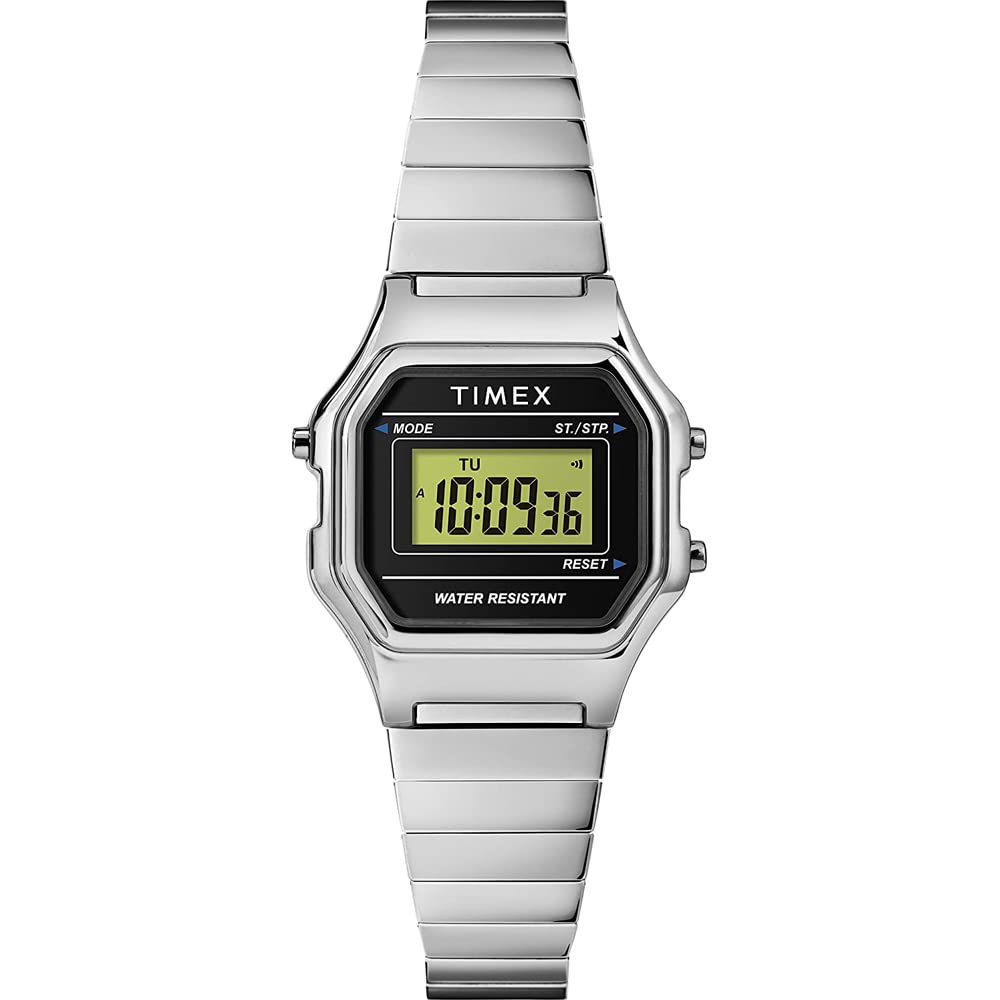 

Часы Timex Digital Mini 27 мм серебристого тона TW2T48200