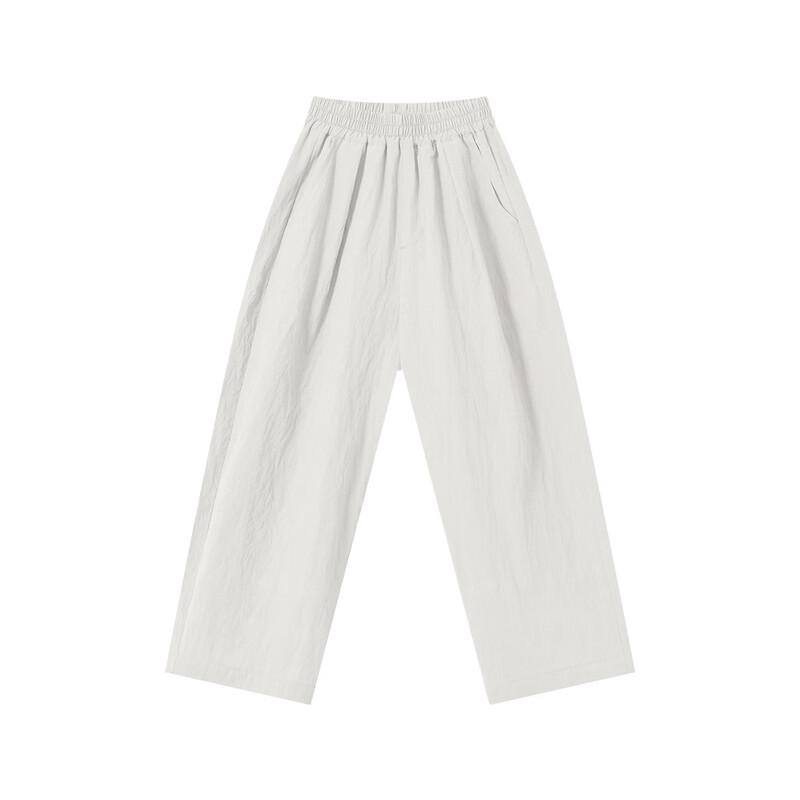 Boys' Summer Bamboo Texture Lyocell Blend Wide-Leg Pants