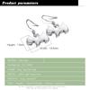 Fashion Silver Earrings Women's 925 Sterling Silver Earrings Cute Animal Dog Pendant Solid Silver Jewelry Birthday Gift