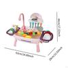 Play Sink Toy Automatic Water Cycle System with Faucet Children Electric Dishwasher Playing for