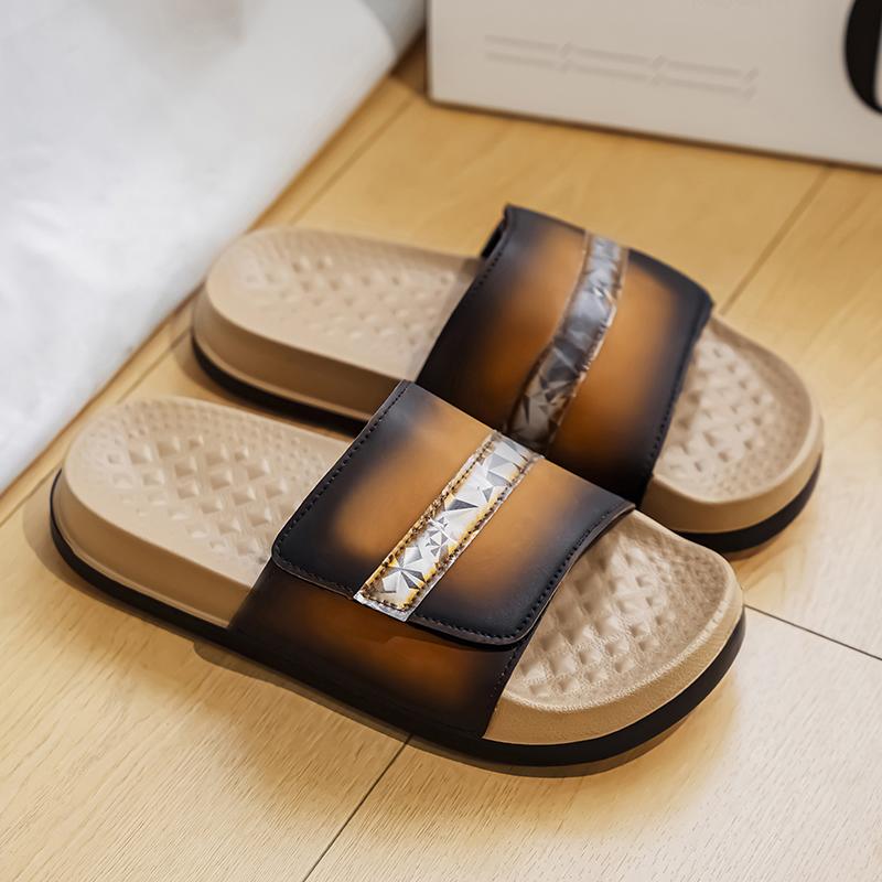 

TUINANLE Summer Slippers for Men Non Slip Comfortable Durable Bathroom Shoes Cool Pool Outdoor Beach Slippers 46