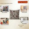2D Colorful Floral Pattern Embroidered Pillow Covers Pattern Cushion Cover Suitable For Sofa Bedroom Car Pillow Cover