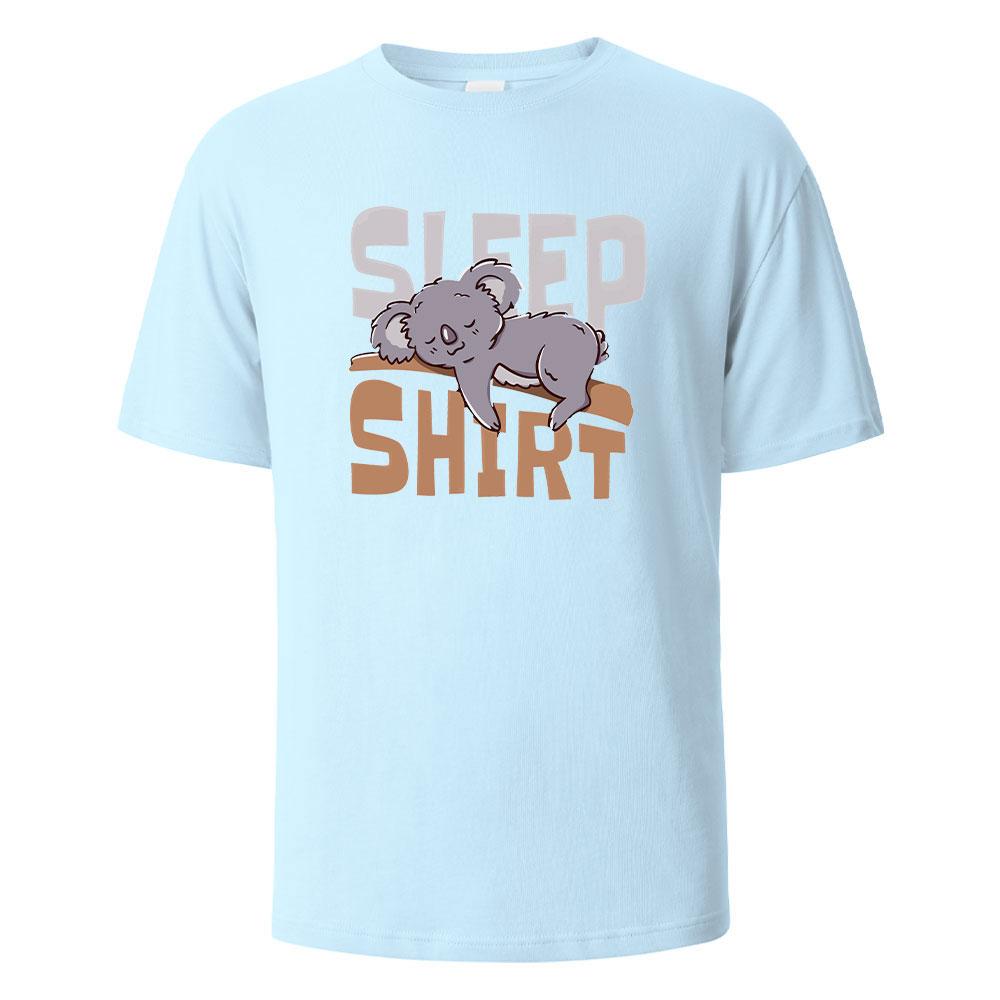 The Sleep Shirt Print TShirt 100 Cotton Summer Tees For Men Women Oversize Casual Tops