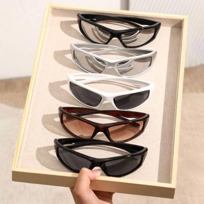 5pcs Women Punk Street Style Y2K SunGlasses For Rave Party Street-Pography Musical Festival Decoration Beach Accessories