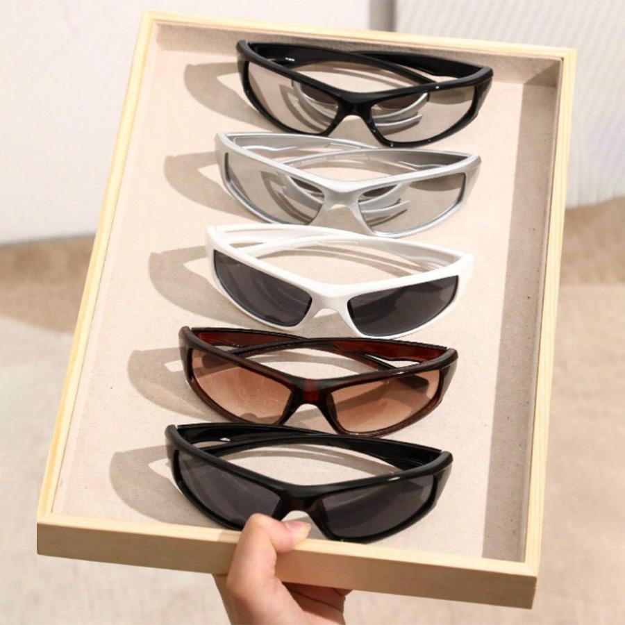 5 Stück Damen Punk Street Style Y2K Sonnenbrillen Für Rave Party Street-Pography Musikfestival Dekoration Strandaccessoires