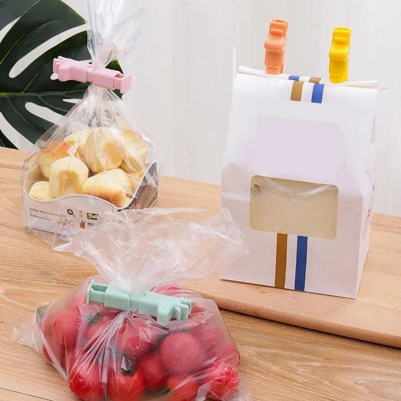 Klips do zamykania żywności w kuchni Przenośny, odporny na wilgoć, świeży worek plastikowy do przechowywania przekąsek Wygodny klips do zamykania Klips do przechowywania Nowość