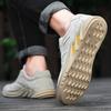 Luxury Genuine Leather Men's Hiking Casual Sneakers Sports Shoes Flat Shoes Handmade Breathable Non-slip Wear-resistant Holiday