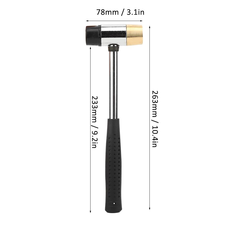 Black Guitar Plastic Hammer Brass and Rubber Head Ukulele Musical Instrument Accessories