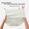 GUJIN Women's High-Waist Antibacterial Cotton Briefs