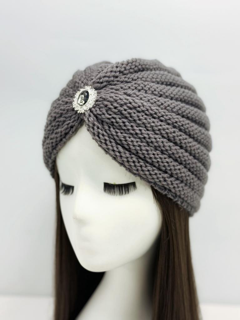 Autumn and winter women's wool hat knitted hat shows a small face Xinjiang hat Arabian hat fashionable warm and breathable