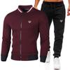 New Fashion Trend Street Hip-hop Men's Loose Casual Sports Plush and Thick Winter Baseball Suit Set