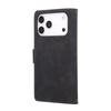 For iPhone 17 Pro Case Zipper Wallet Multiple Card Slots Leather Phone Cover with Wrist Strap