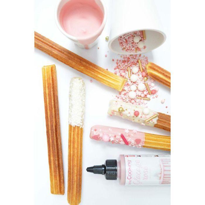 Glaçage goût chocolat 130 g - rose