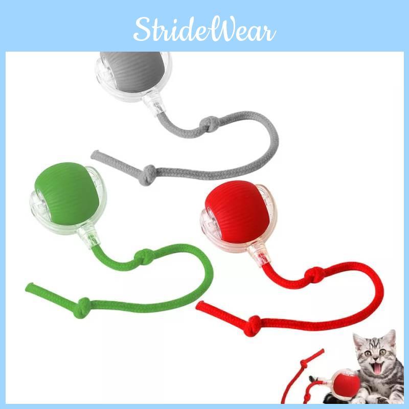 Turlająca się Automatyczna Piłka Inteligentna Zabawka dla Zwierząt Elektryczna Samoporuszająca się Rekwizyt do Gry dla Kota Psa