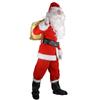 Santa Claus Costume, Christmas Day Performance Costume Golden Velvet Christmas Costume Set