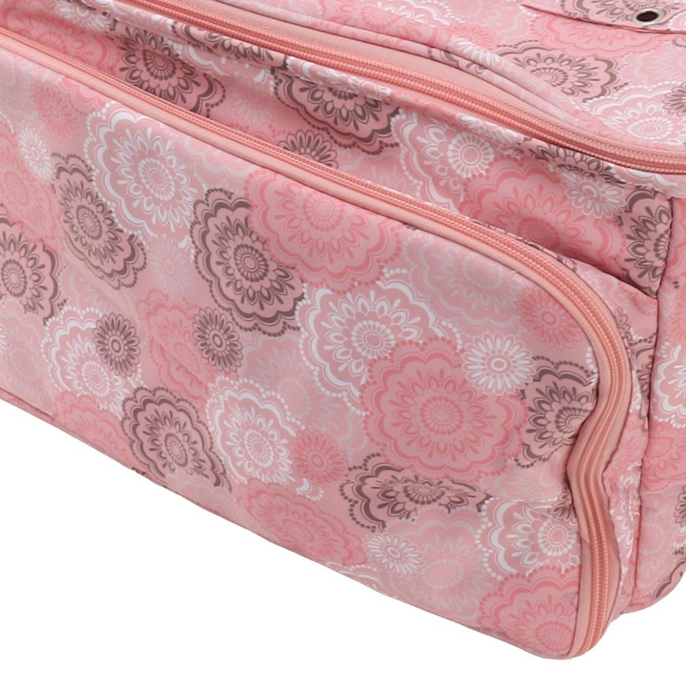 Multifunctional Crochet Holder Bag Pink Color Crochet Bag Yarn Storage Bag Traveling