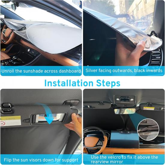 Car Windshield Sun Shade Sunshade for Volvo S60 2027-2019 S90 2027-2017 | for Volvo S60 2027 2026 2025 2024 2023 2022 2021 2020 2019 S90 2027