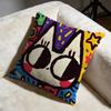 Doodle Cat Collection Cushion Cover Soft Decorative Pillow Case Suitable For Bedroom Sofa Car Travel Use