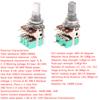 H120 Stereo Channel With Switch A50K A10K 15Mm Half Shaft Volume Potentiometer Double Potentiometer