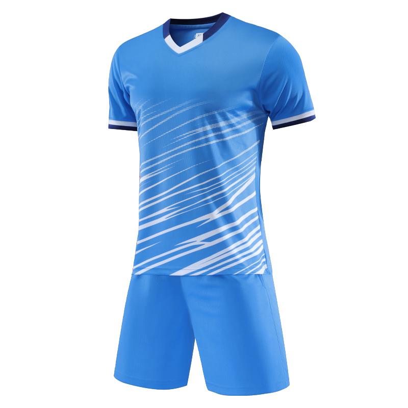 Soccer Print Suit Breathable Club Team Comfortable Quick Dry Shirts Shorts Running  Training Jersey Tracksuit