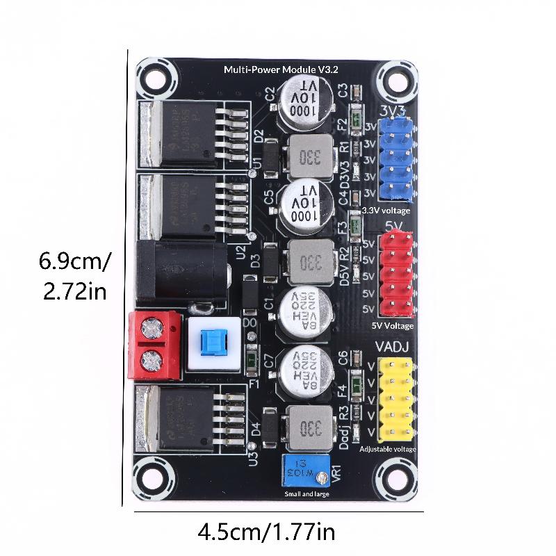 Dc7-25 To Dc3.3V/5V Lm2596 Adjustable Step-Down Module Adjustable Step-Down Module For Racing Smart Car Test Power Supply