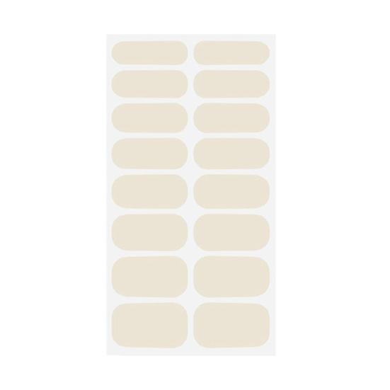 

Semi Cured Gel Nail Strips UV LED Easy Apply Remove with File Light Required Adhesive бежевий